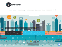 Tablet Screenshot of corepacket.com